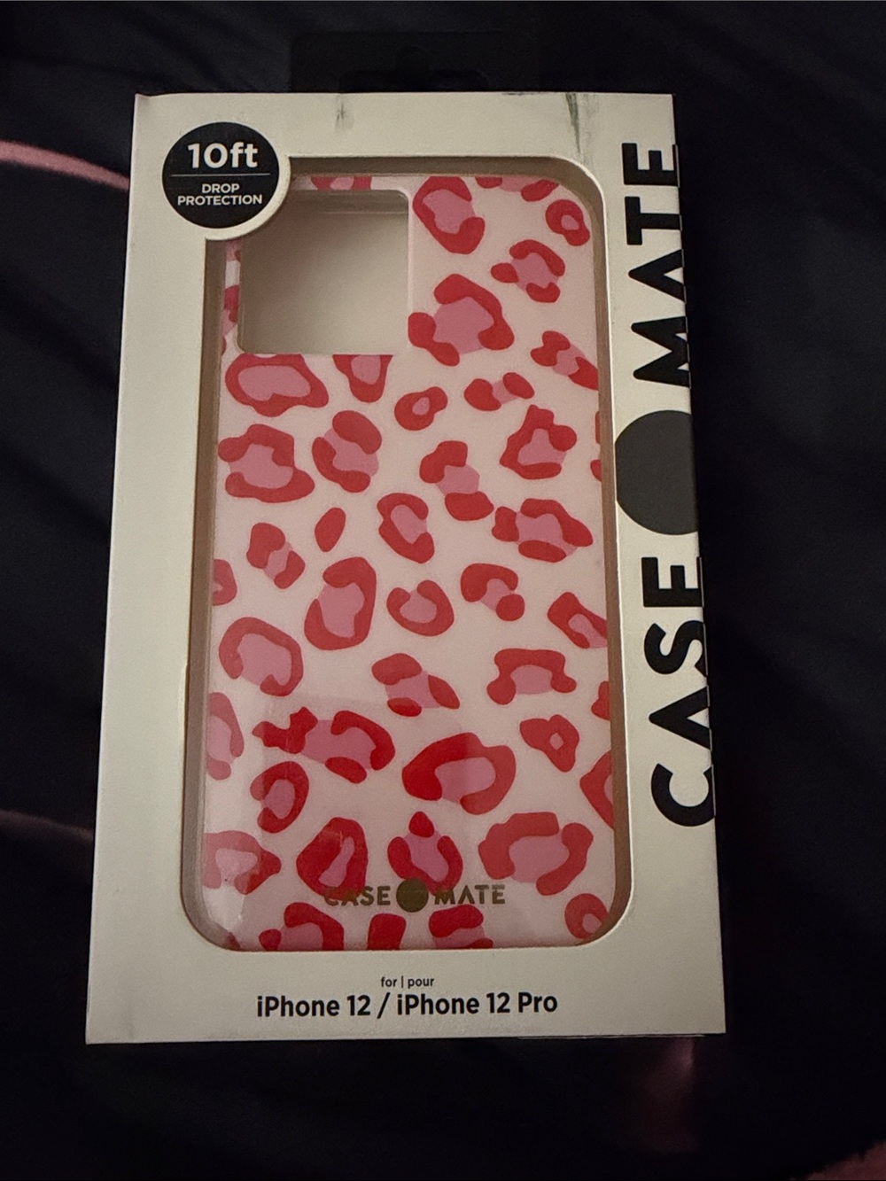 case-mate Pink and Red Leopard Print Case for iPhone 12 / 12 Pro